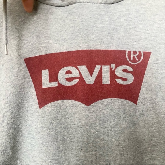 Levi’s gray hooded sweatshirt women’s size small - Picture 2 of 6